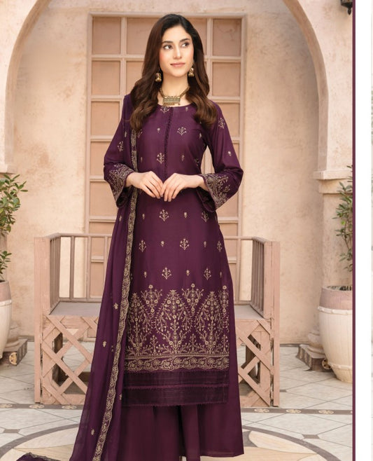 Abisha Shok Aday Emb Lawn-D01