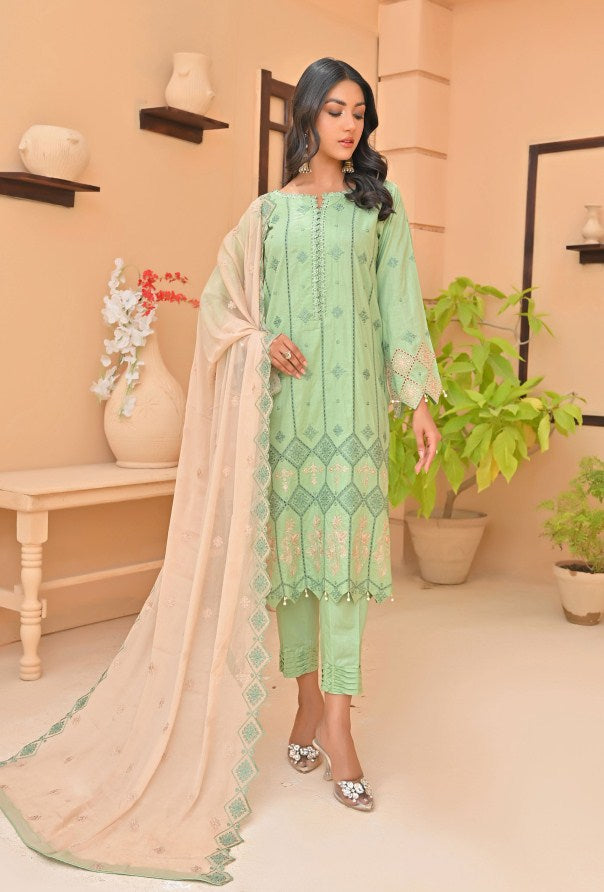 Soghat Nora Chikankari Cotton - Munaf Textile 