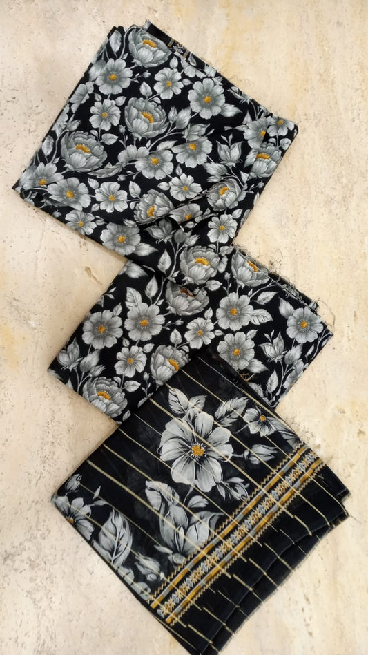 Bin Saeed Signature Prints Lawn-D01