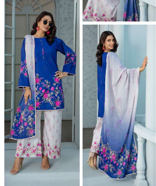 Al Zohaib Coco Cords Printed Lawn-D01