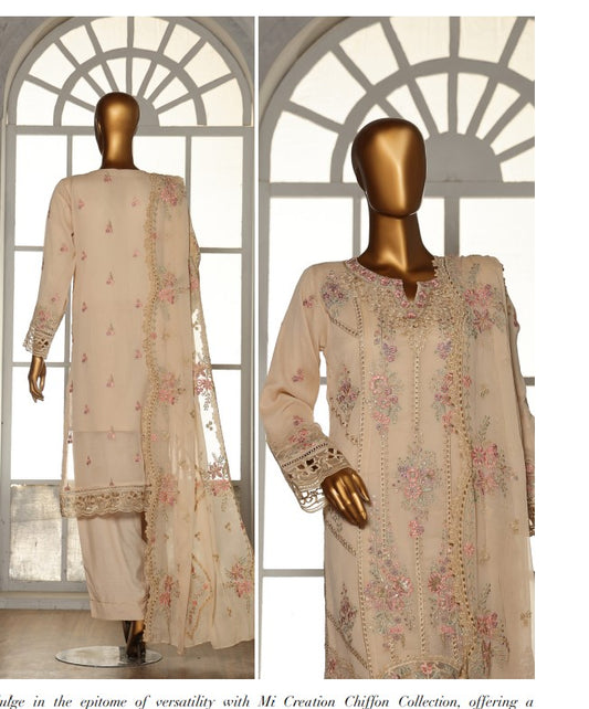 Mi Ready To Wear Emb Chiffon-D01