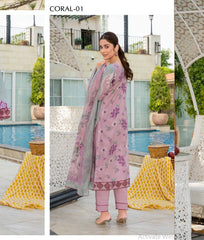 Coral Summer Basics Lawn -D01