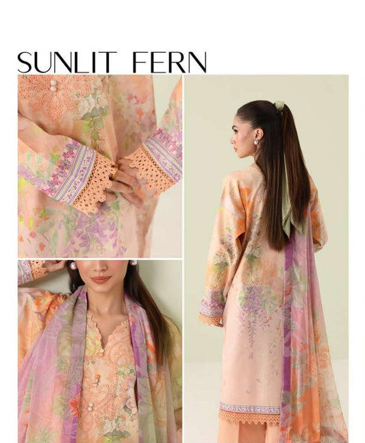 Roheenaz Rosette Lawn-D02B