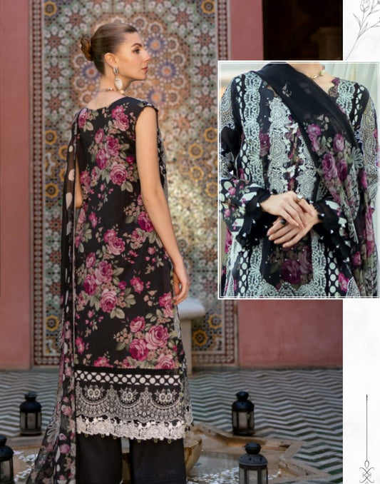 Elaf Signature Emb Lawn-D02B