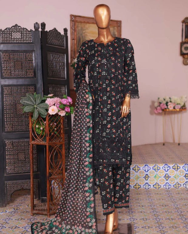 Sun Tex Stitched LaserKaari Lawn-D02