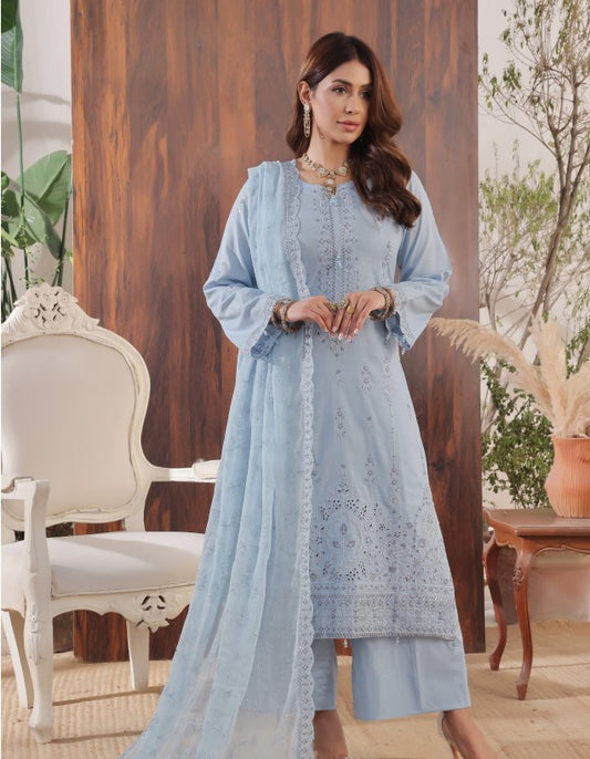 Soghat Emb Chikankari Lawn-D02