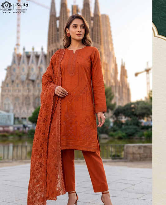 Minha Emb Jacquard Cotton-D02