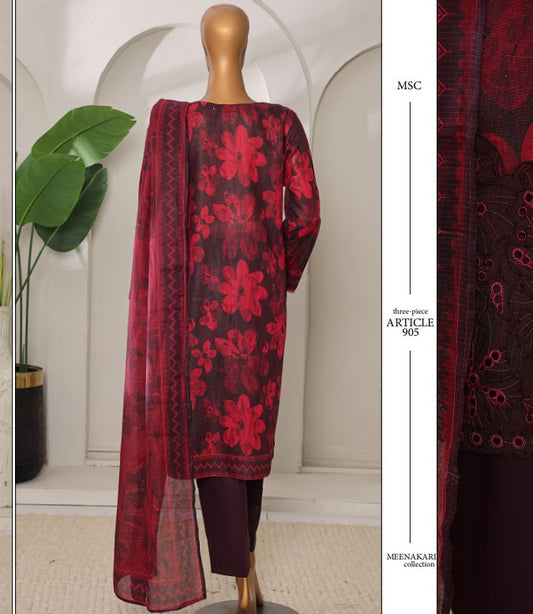 HZ Meenakari Emb Lawn-MSC-905