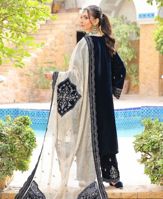 Mi Creation Embroidered Velvet -D01