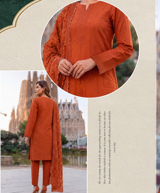 Minha Emb Jacquard Cotton-D02