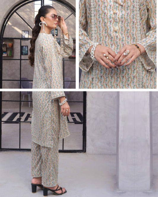 Retro 02pcs RTW Farshi Shalwar Edit-D02