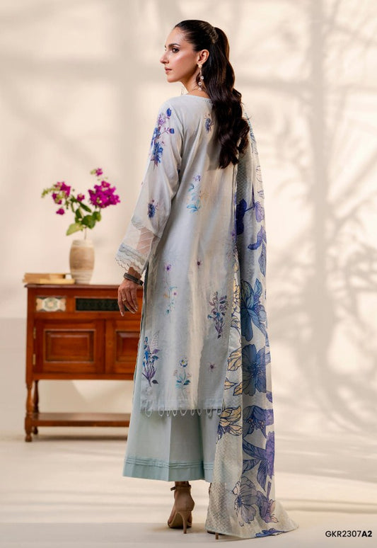 Kroma Emb Printed Chikankari - Munaf Textile 