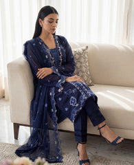 Soghat Ayra Emb Chikankari-D02