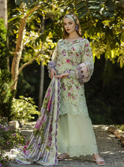 Elaf Print Chikankari Lawn-ELK-03A