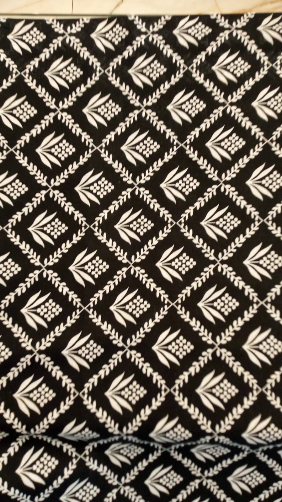 Sahla 02Pcs Printed Black & White-D03