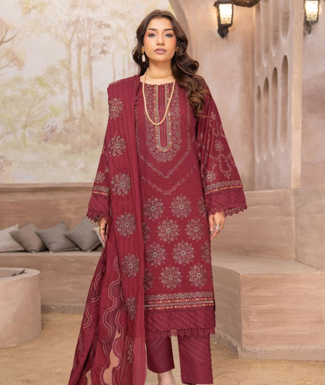 Alif Emb Fancyy Lawn-D03