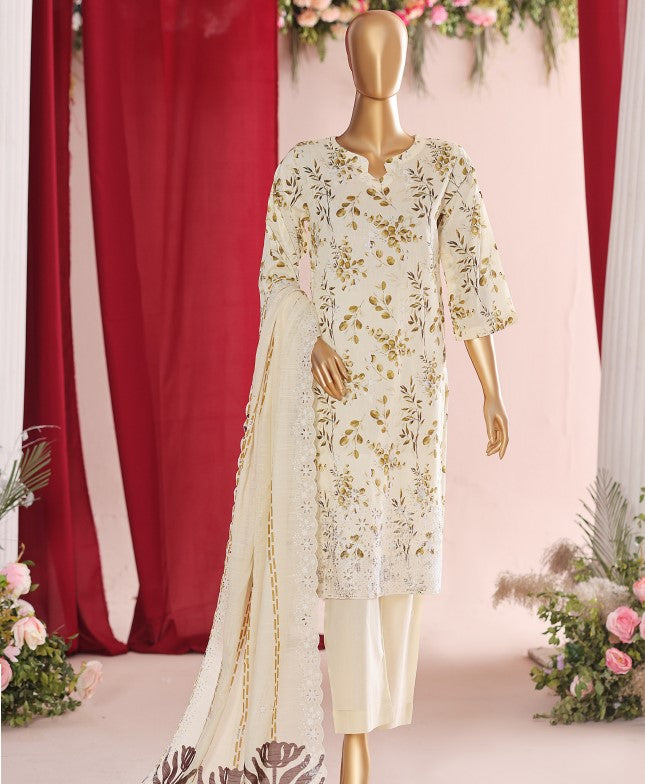 Mi Simply White Emb Lawn-D03