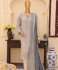 HZ Mehak Printed Emb Lawn-MEC-502