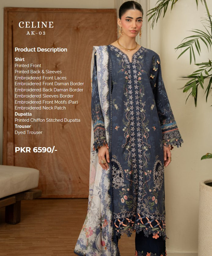 Aabyaan Print Luxe Linen-AK-03