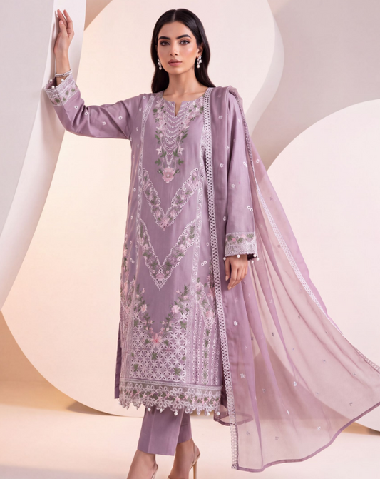 Soghat Nysa Chikankari Cambric-D03
