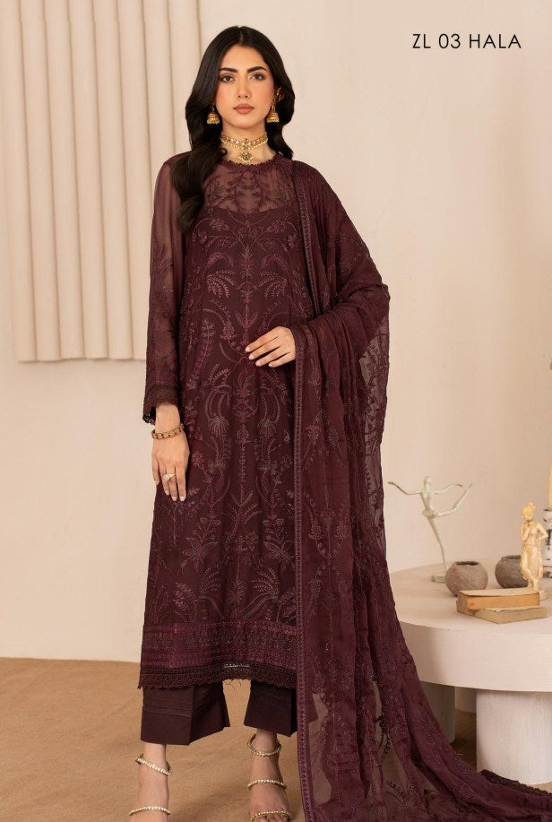 Zarif Thread Works Chiffon-D-03