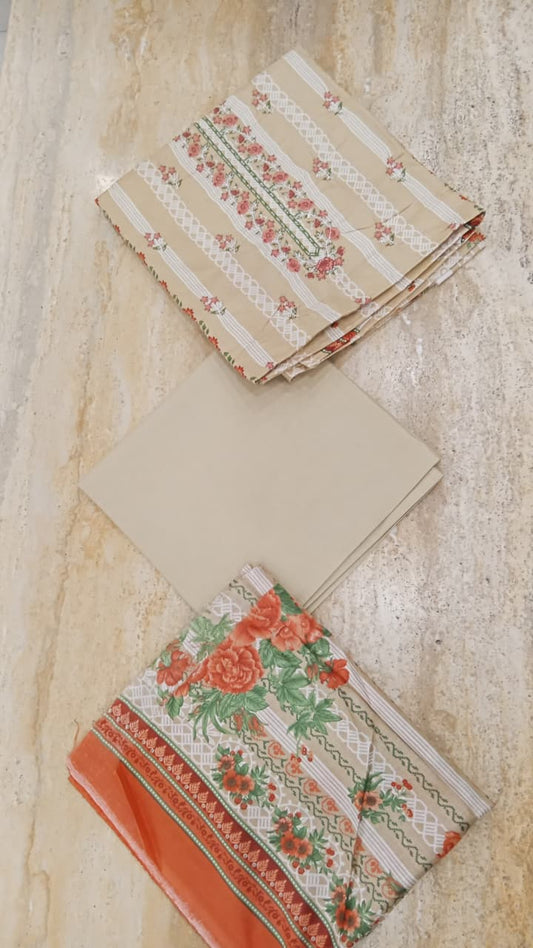 AK Classic Printed Emb Lawn-D03