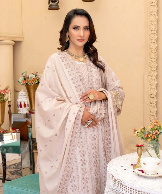 Aalaya Breeze Embroidered Lawn-D03