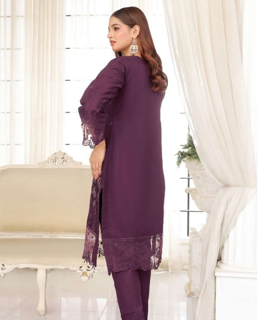 Payal Stitched Emb Fancy Lawn-D03