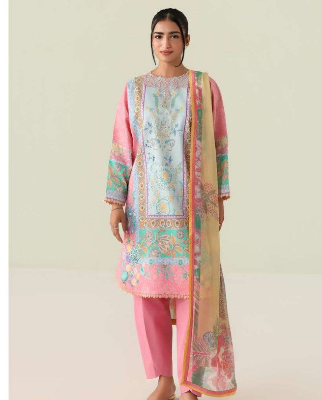 Roheenaz Rosette Lawn-D04A