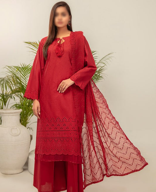 Fantak Chikankari Emb Lawn-D04