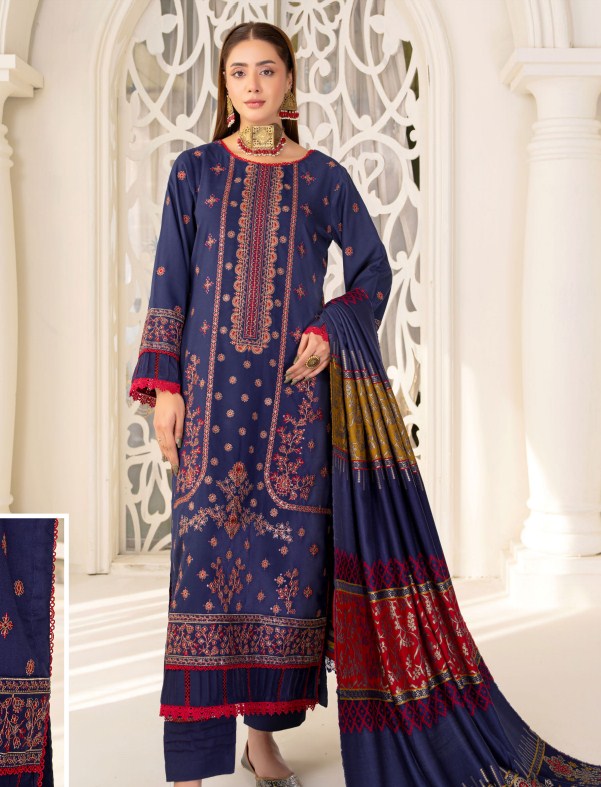 Rangoli Emb Dhanak-D04