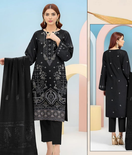 Moin Fabrics Ayat Emb Dhanak-D04