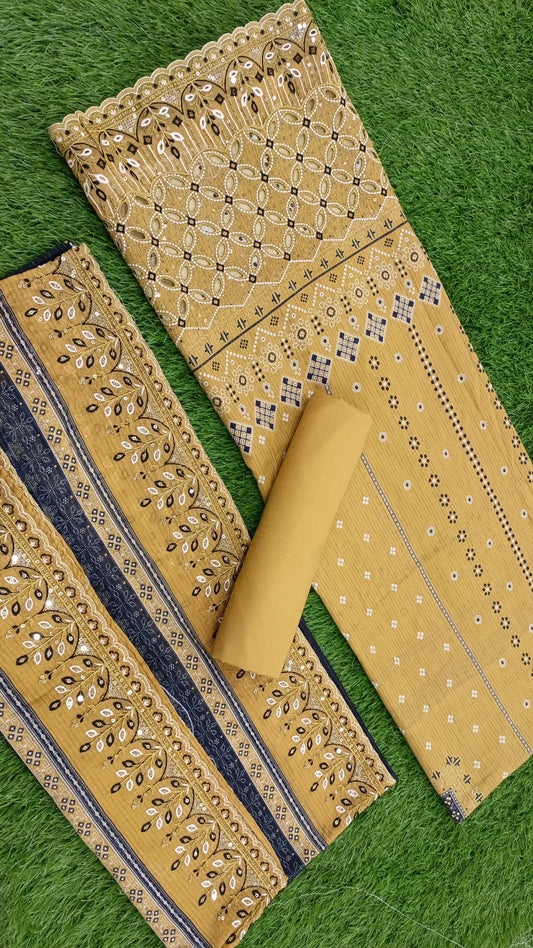Bin Saeed Emb Chikankari Lawn-D04