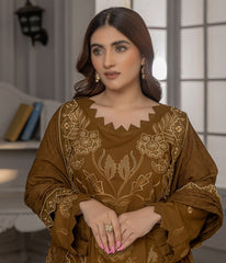 Alara Emb Zari Dhanak -D04