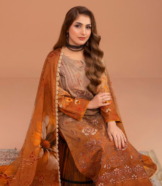 Hadia Rohana Luxury Emb Lawn-D04