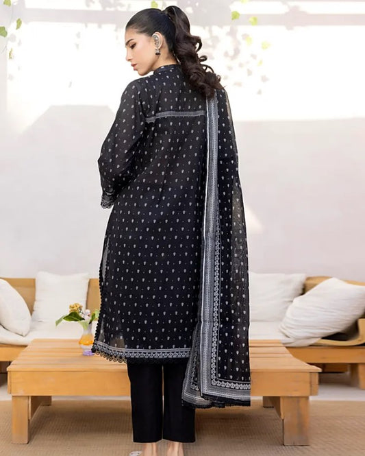 Regalia Textile Black & White-D04