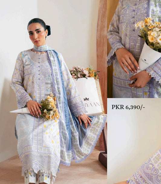 Aabyan Print Luxe Lawn-AP-04