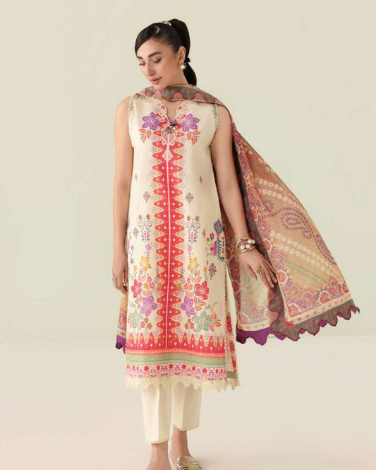 Roheenaz Rosette Lawn-D05A