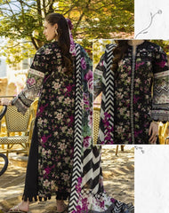 Elaf Print Chikankari Lawn-ELK-05A