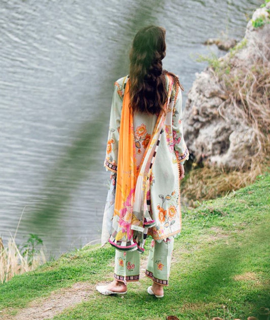 Roheenaz Garden Veil Lawn-D05A
