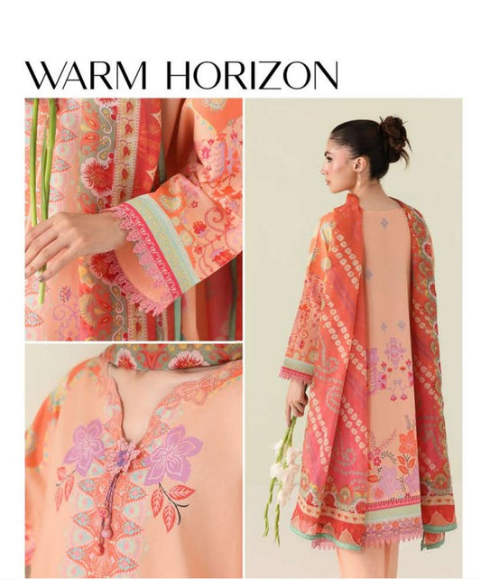 Roheenaz Rosette Lawn-D05B