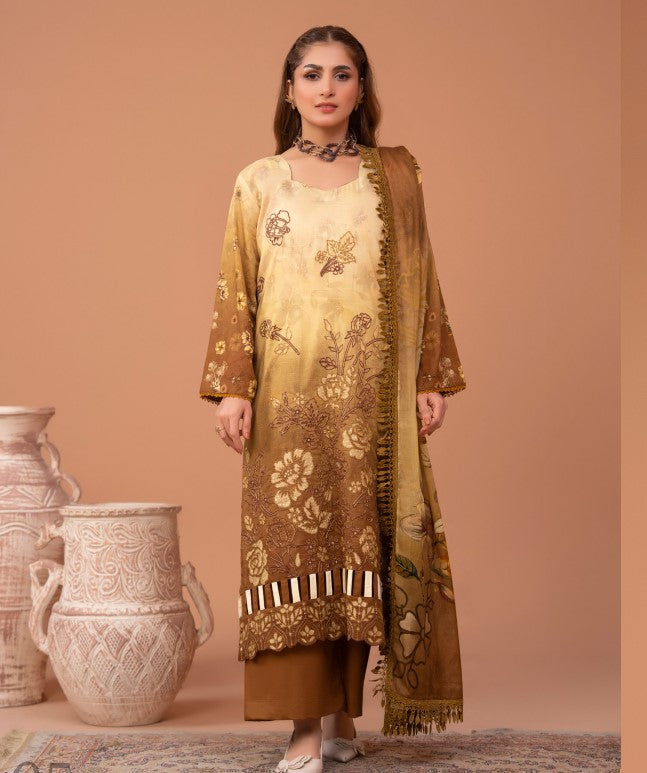 Hadia Rohana Luxury Emb Lawn-D05