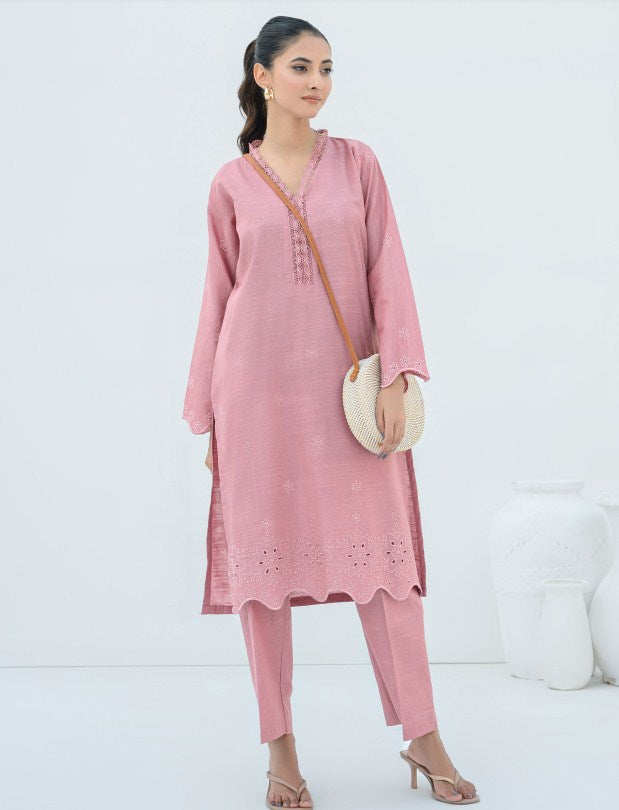 RTW Emb Chikankari Khaddar-D05