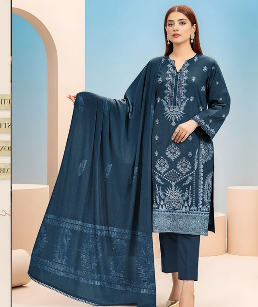 Moin Fabrics Ayat Emb Dhanak-D05