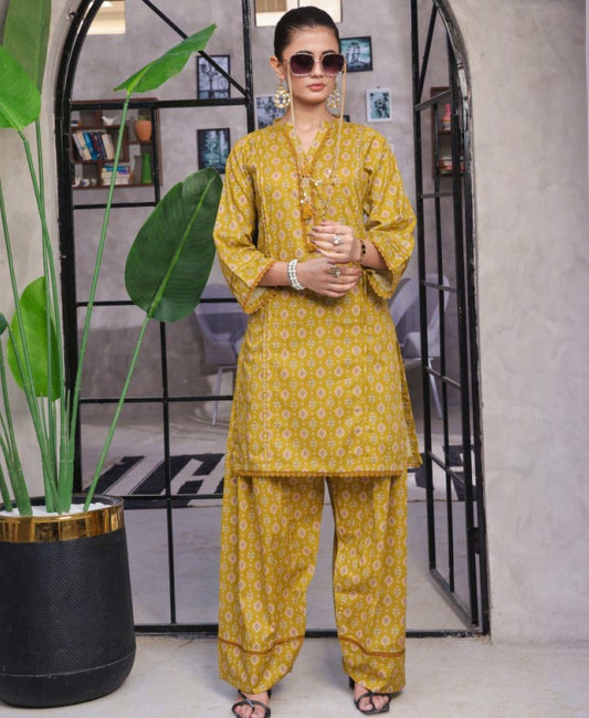 Retro 02pcs RTW Farshi Shalwar Edit-D05