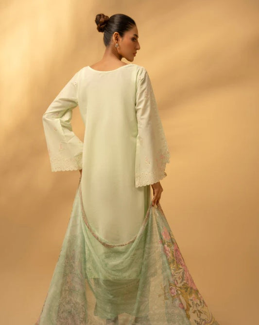 Zouj Chikankari Lawn-D05