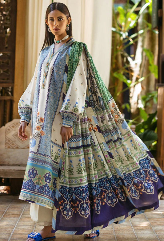 Mushq Nirvana Silk Edit-D05 AZURE