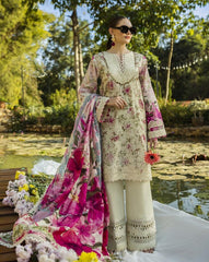 Elaf Print Chikankari Lawn-ELK-06B