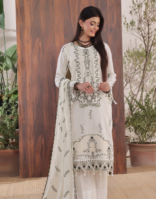 Soghat Emb Chikankari Lawn-D06