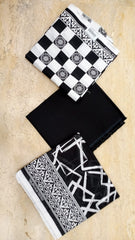 Regalia Printed Black & White Lawn-D06